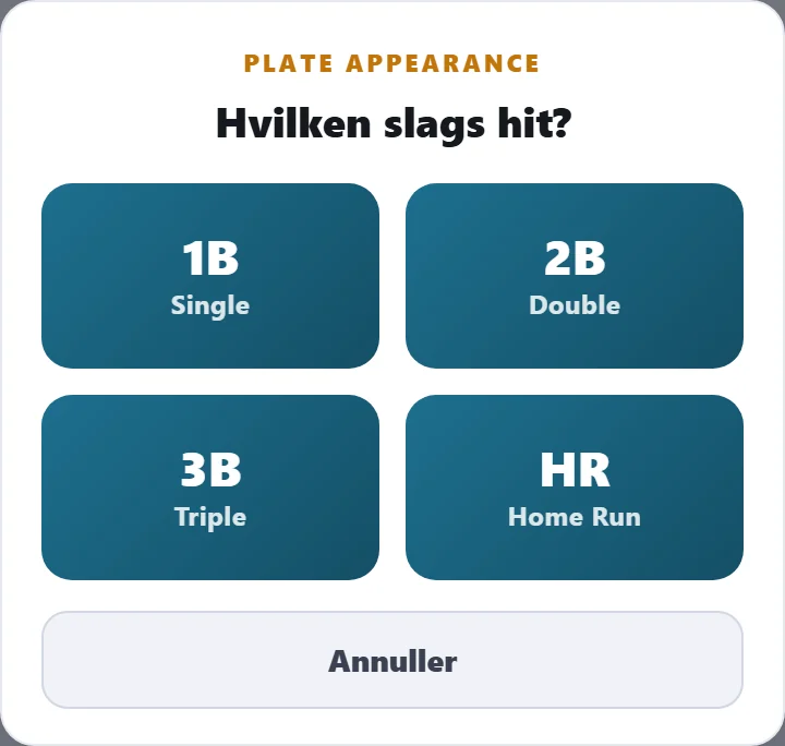 Efter Hit: vÊlg, hvor langt batteren nÄede.